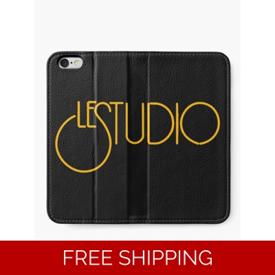 Le Studio Iphone Wallet Gold Logo
